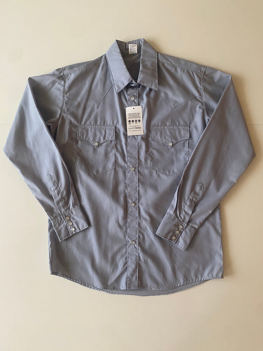 Camisa gris vaquera, Talla M, 34, Hombre