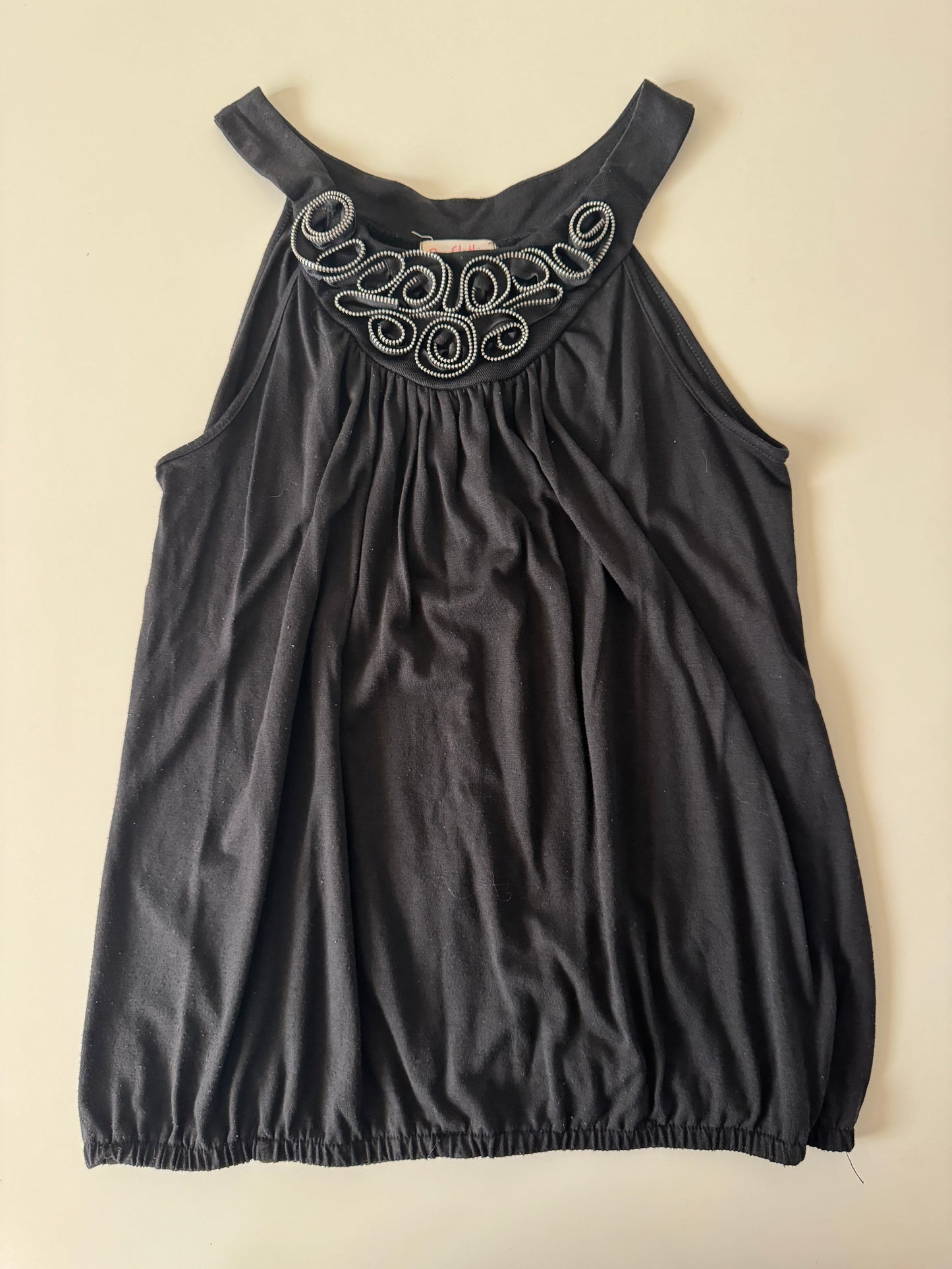 Blusa negra, Talla S, Mujer