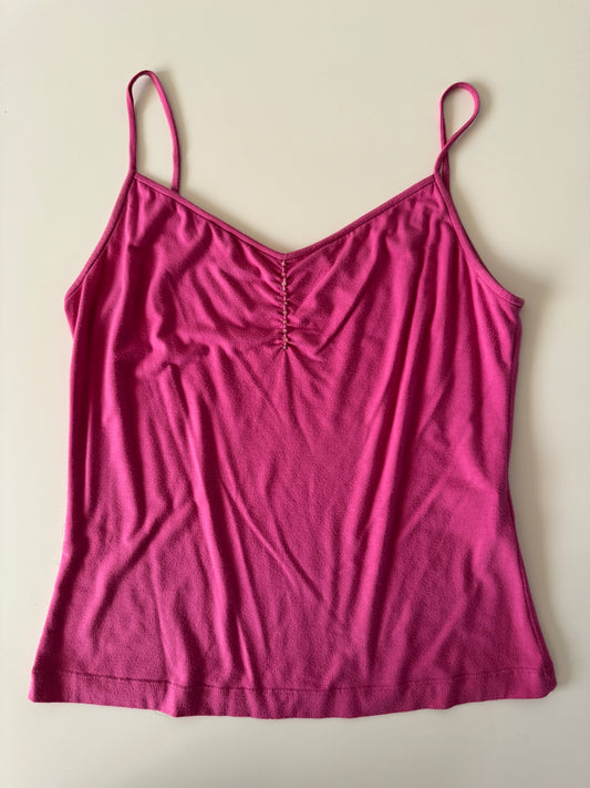 Blusa de tirantes rosa, Talla M, Mujer