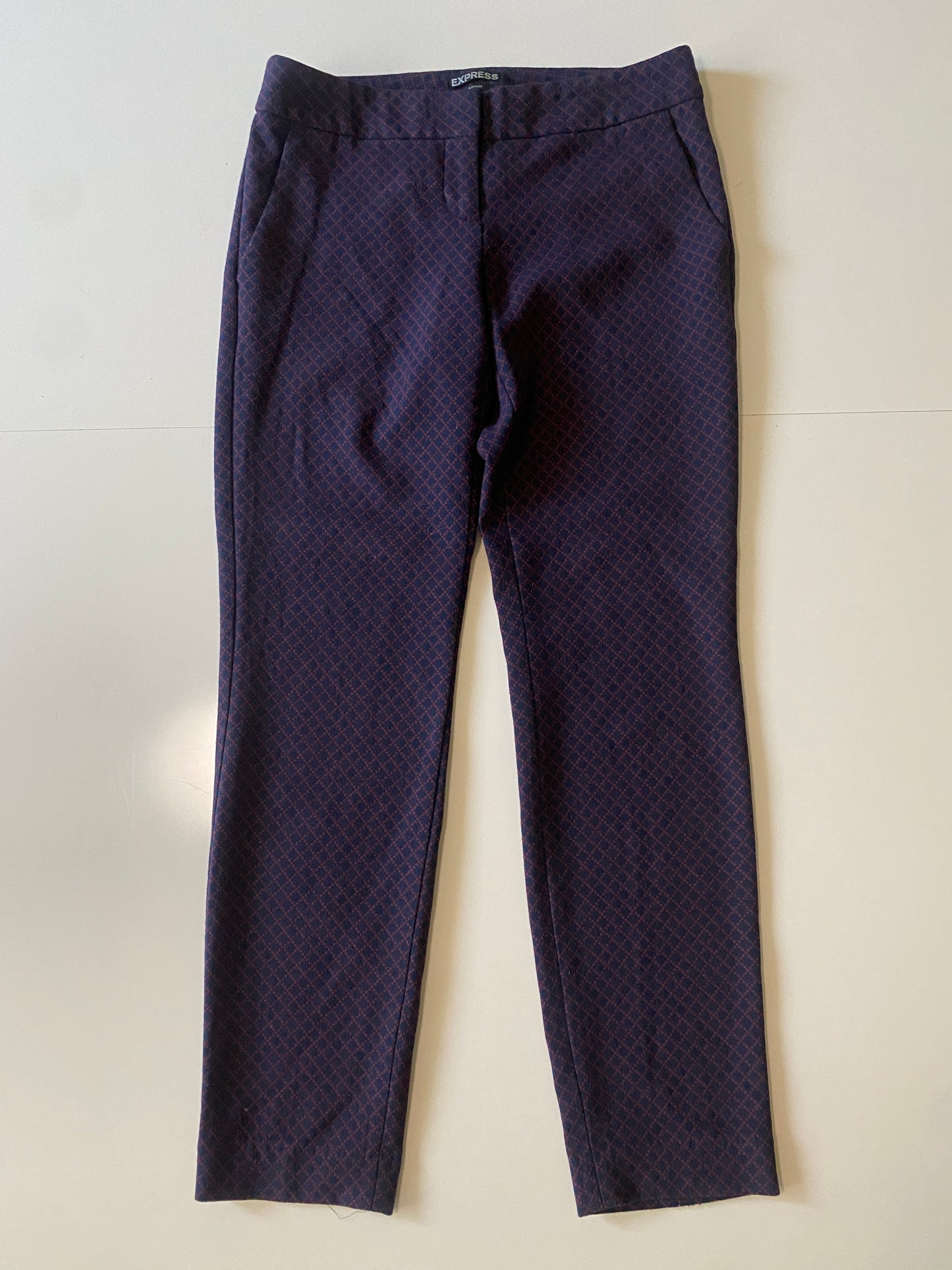 Pantalones de vestir, tejido rombos, Talla 00R, Mujer