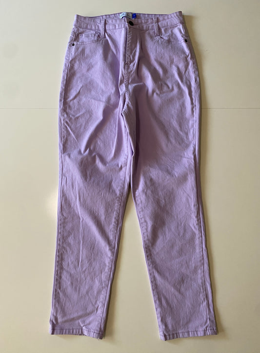 Jeans lilas, tiro alto, Talla 9, Mujer