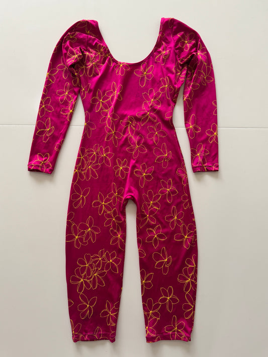 Body de licra estampada rosa, Talla S, Mujer
