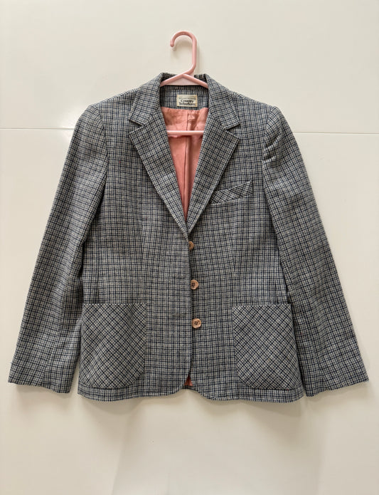 Blazer de lana gris, Talla 8, M, Mujer, Country Suburbans