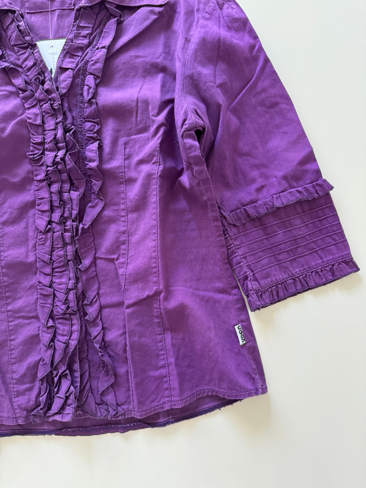 Camisa morada, Talla S, Mujer