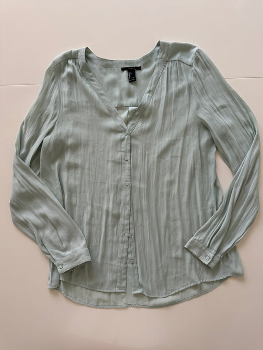 Camisa ligera color menta, Talla L, Mujer