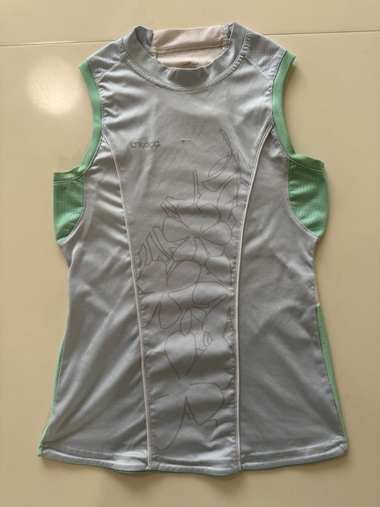 Playera deportiva celeste, Talla M, Mujer, Atletica