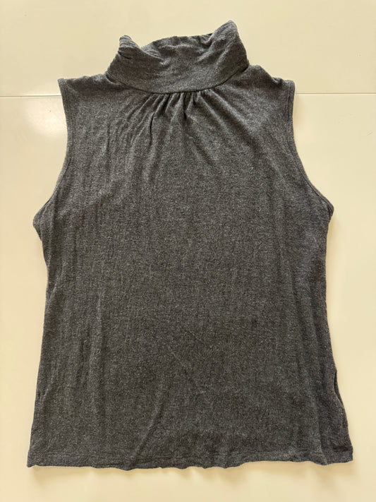 Blusa gris sin mangas, Talla L, Mujer, Pammy