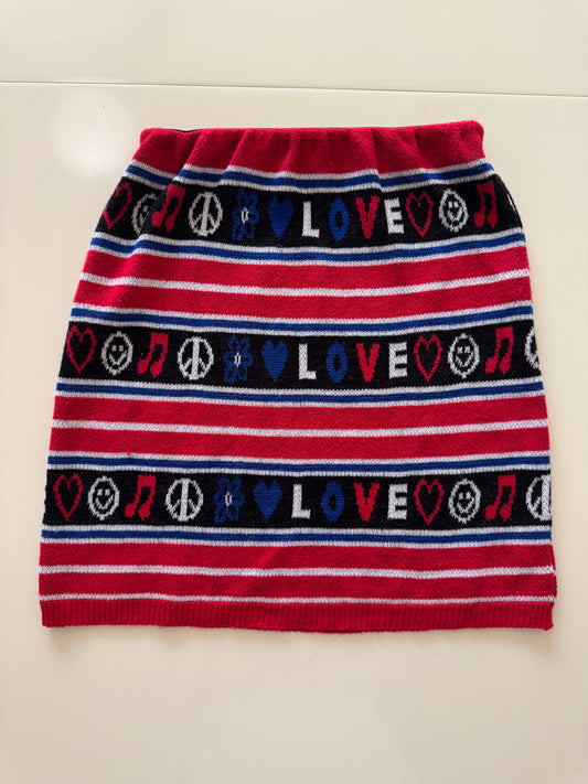 Falda de punto stretch Love, Talla M, Mujer, Cuidado con el perro