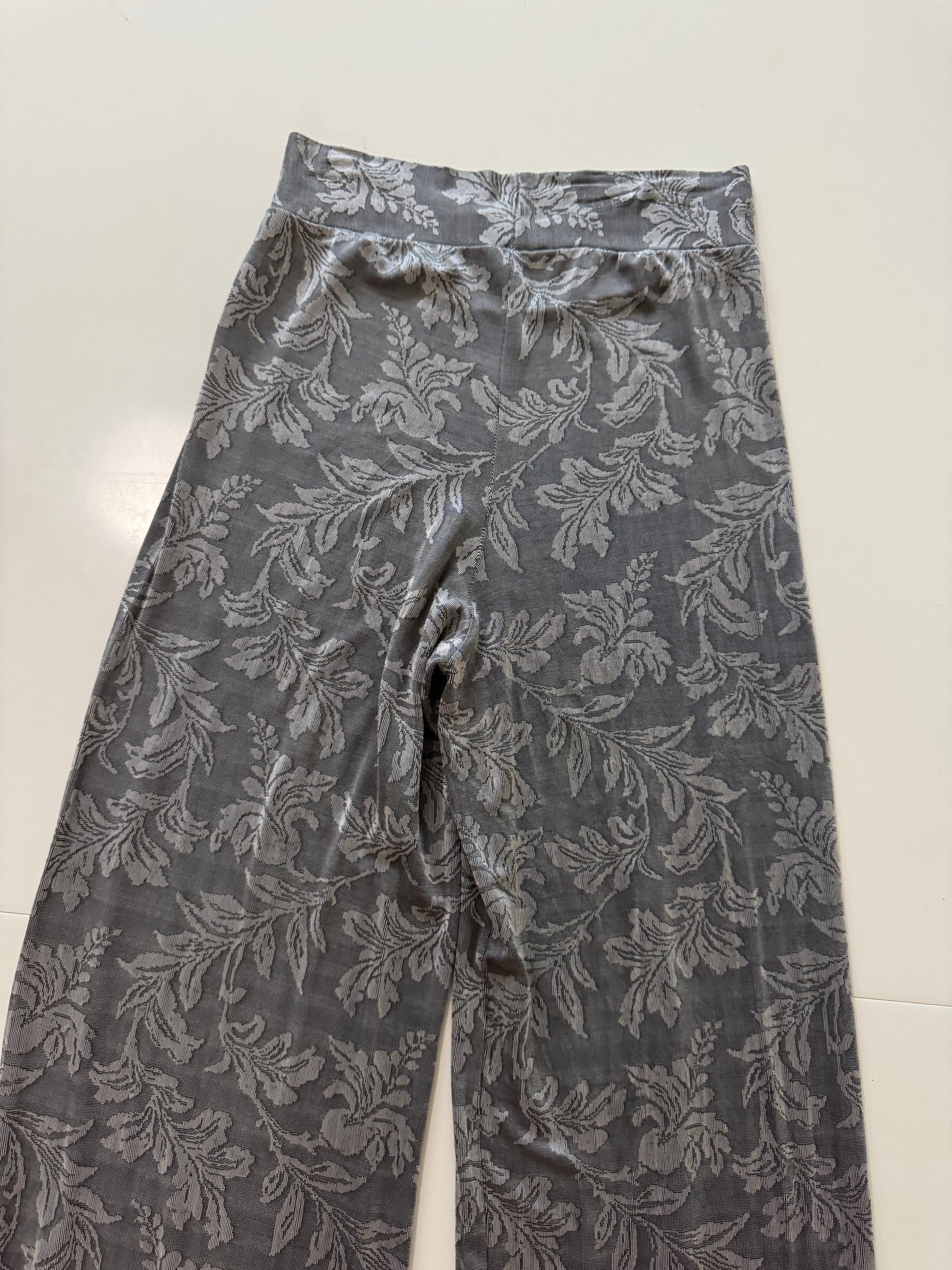 Pantalones grises de punto, Talla S, Mujer