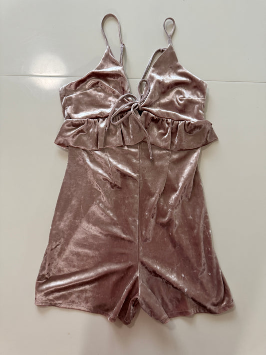 Jumper de terciopelo rosa, Talla S,26, Mujer, Bershka Nigth Out