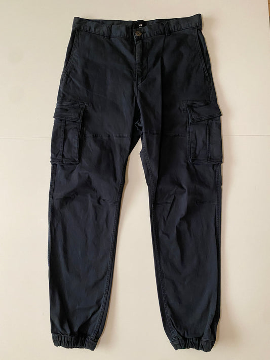 Pantalones cargo negros, Talla 30, Hombre