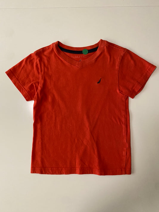 Playera basica naranja, Talla 5-6 años, Niño