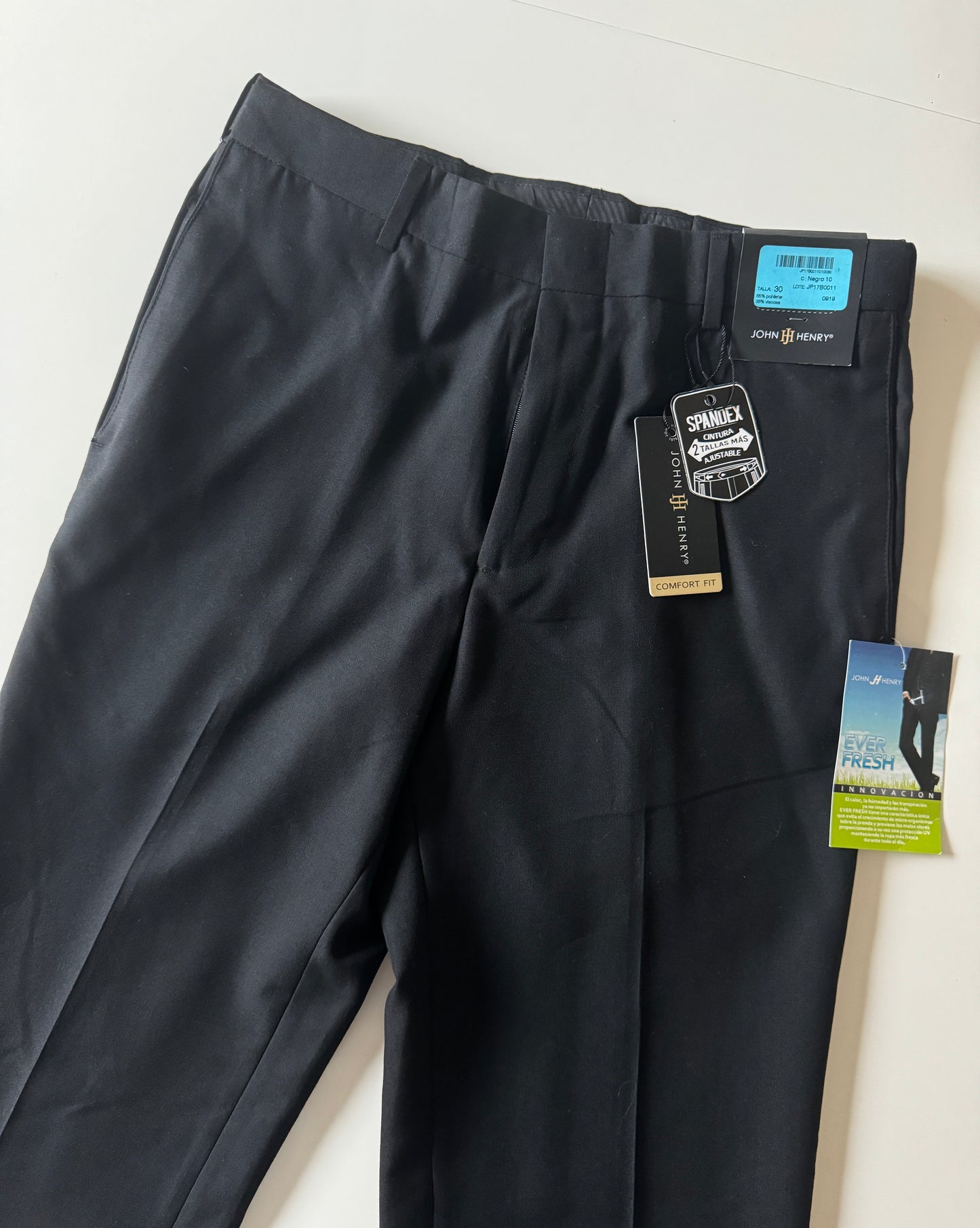 Pantalones de vestir negros, Talla 30, Hombre