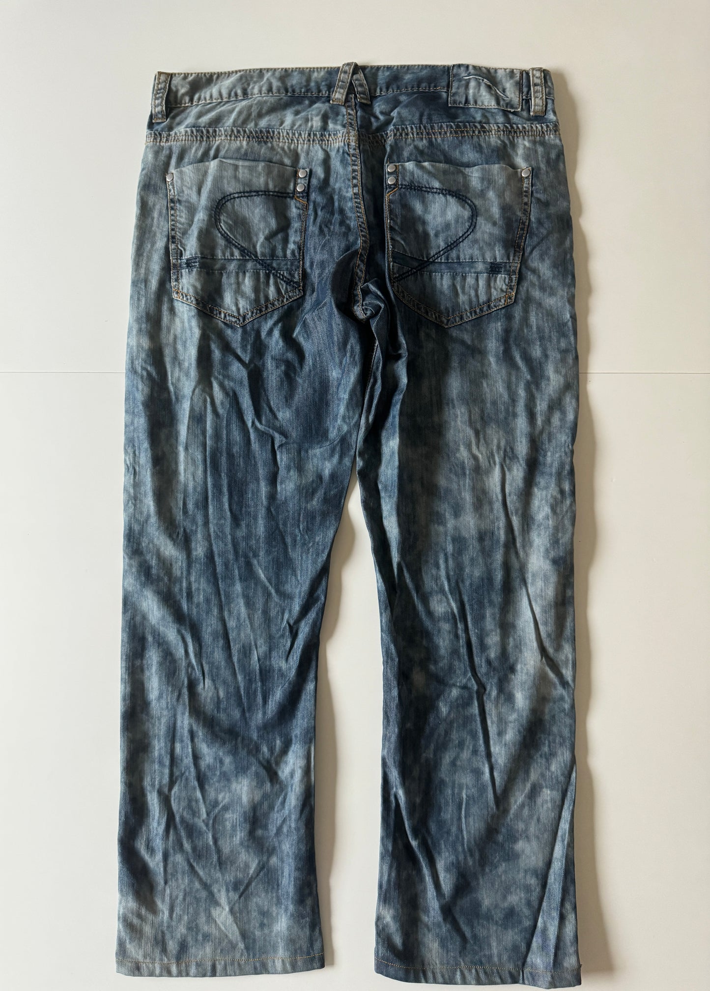 Jeans acid wash, Talla 36, Hombre