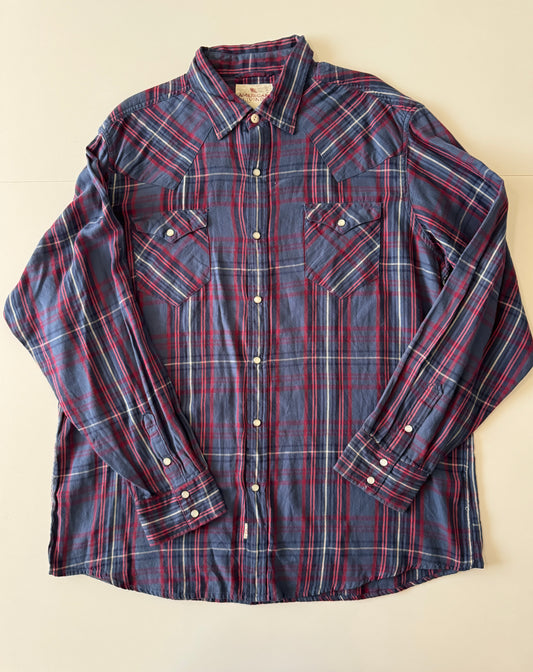 Camisa de franela vaquera, Talla XL, Hombre