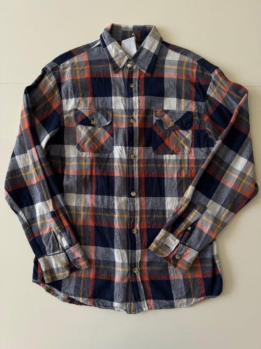 Camisa de franela de cuadros, Talla XL, Hombre