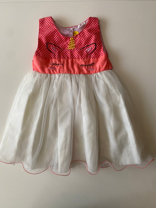 Vestido niña, falda de tul, Talla 4 años, Niña