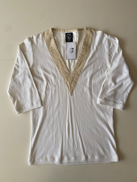 Playera etnica beige, Talla S, Hombre