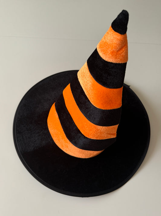 Sombrero de bruja de rayas, Unitalla, Unisex