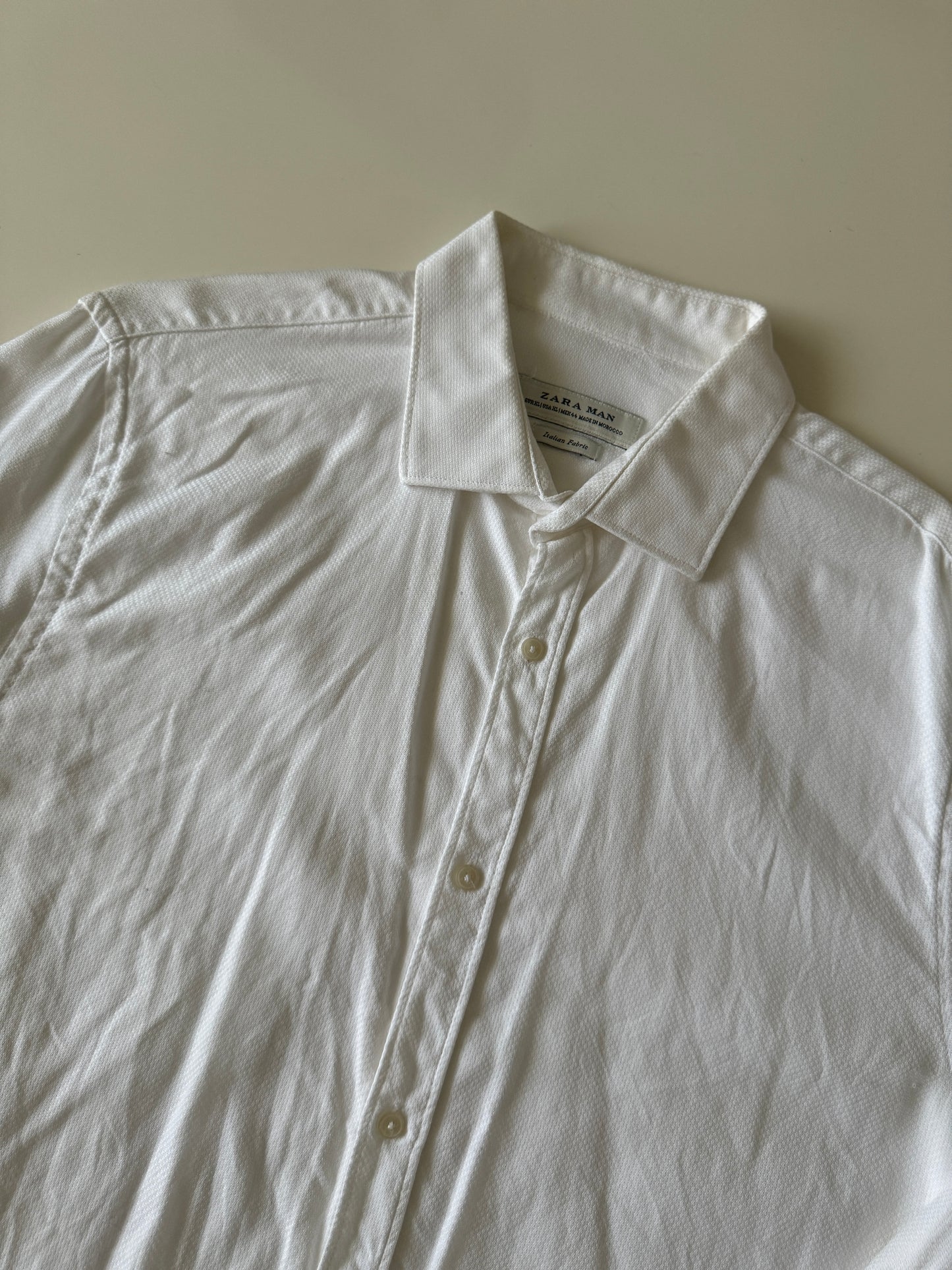 Camisa blanca de vestir, Talla XL, Hombre