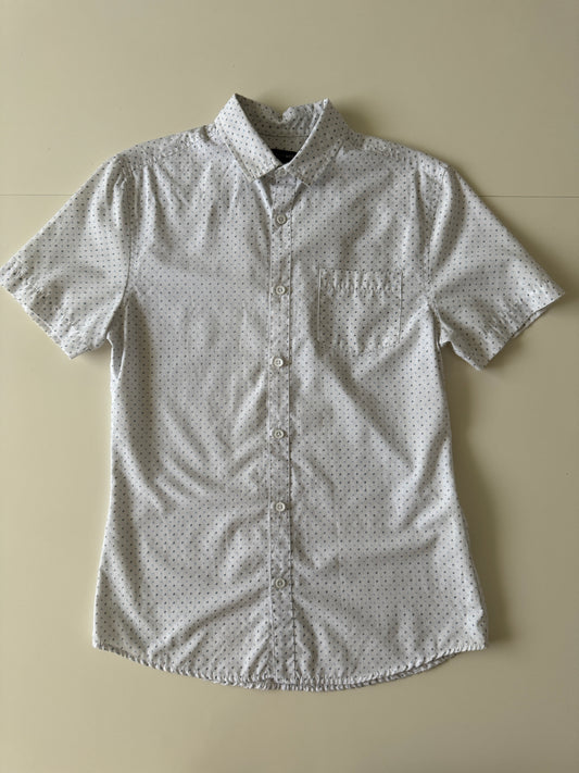 Camisa manga corta estampada, Talla S, Slim Fit, Hombre