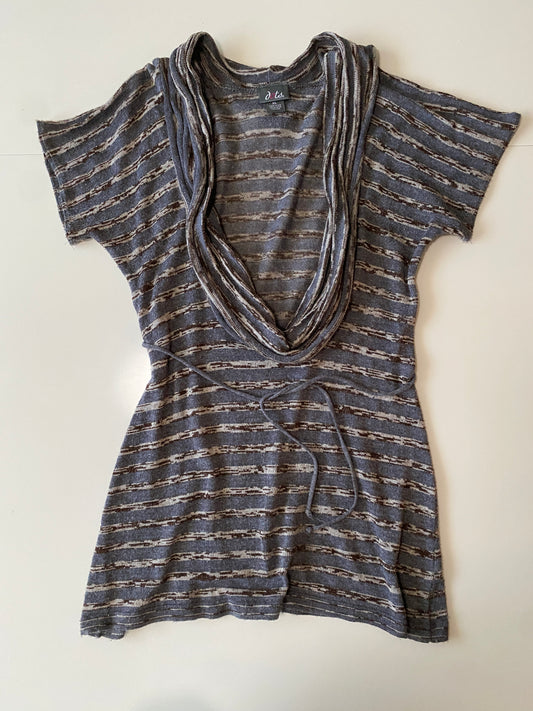 Blusa tejida gris, Talla XL, Mujer