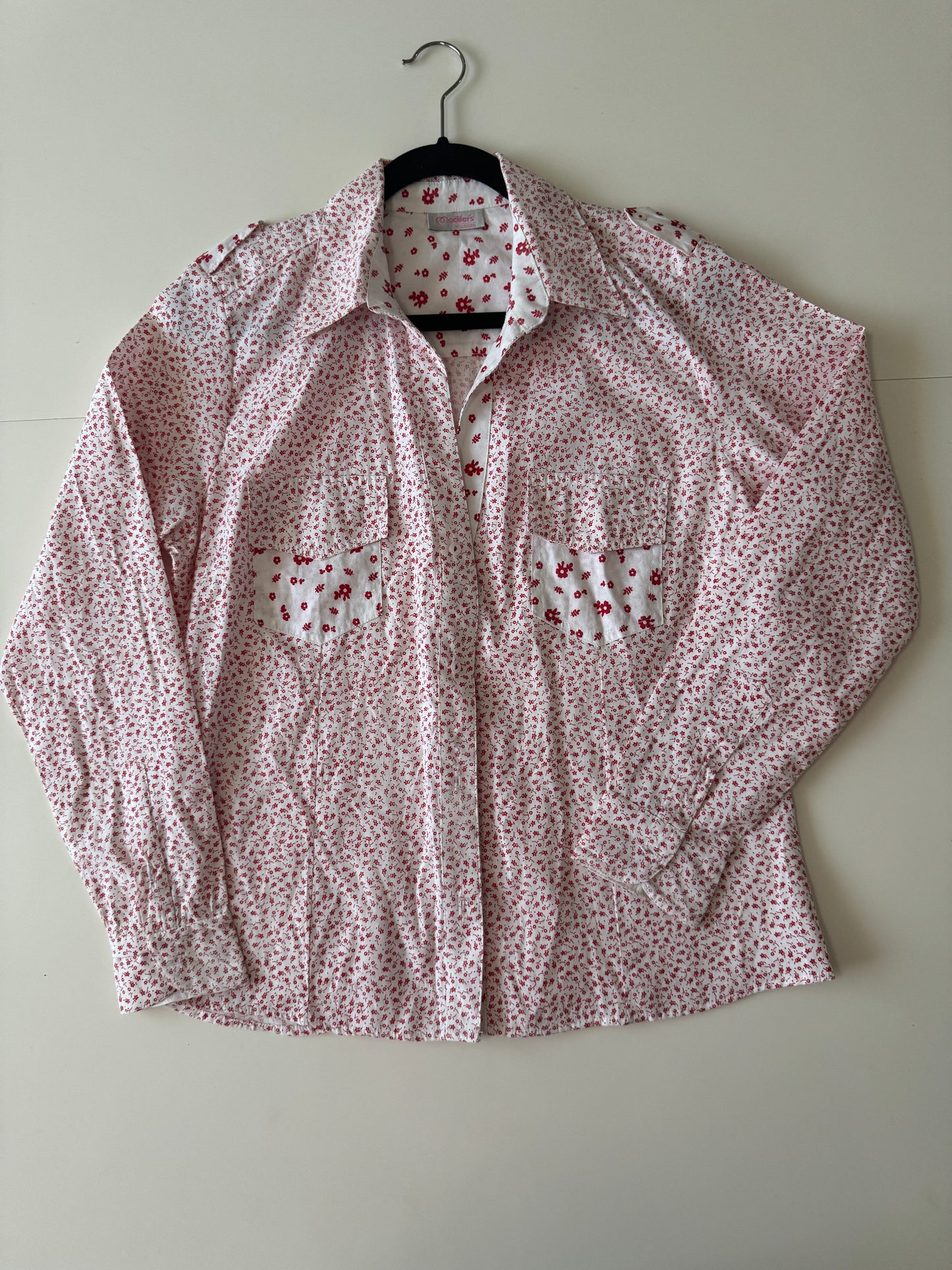 Camisa estampada de flores, Talla M, Mujer