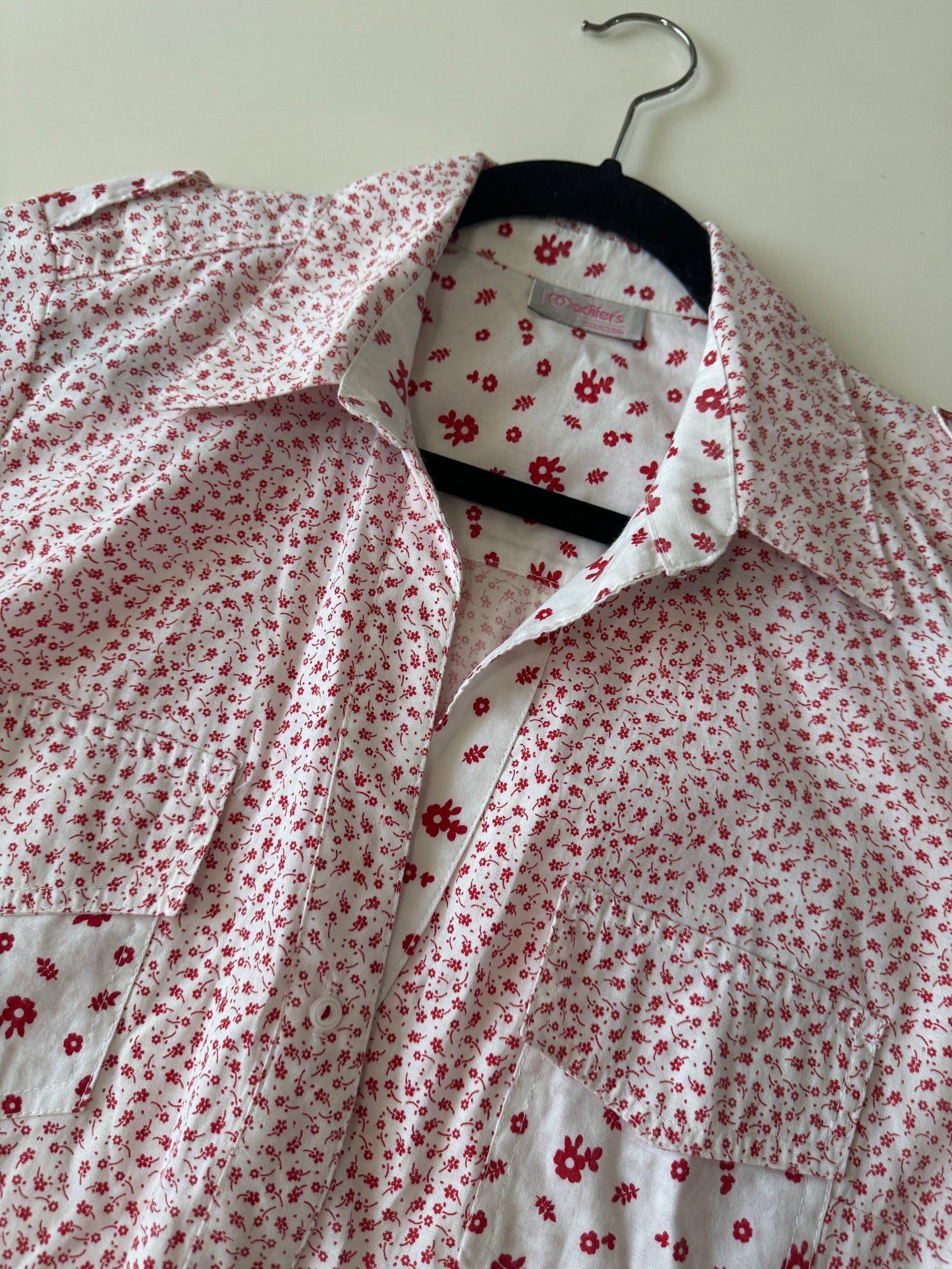 Camisa estampada de flores, Talla M, Mujer