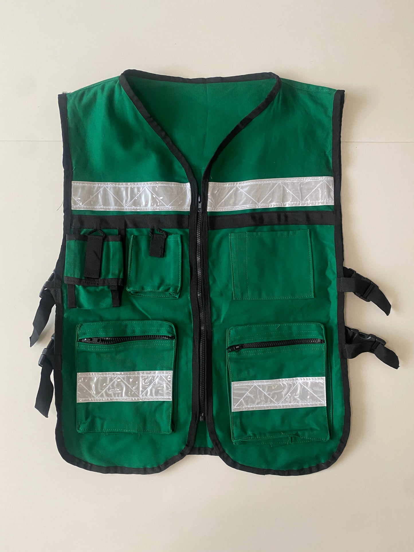 Chaleco de trabajo verde, Unitalla, Unisex