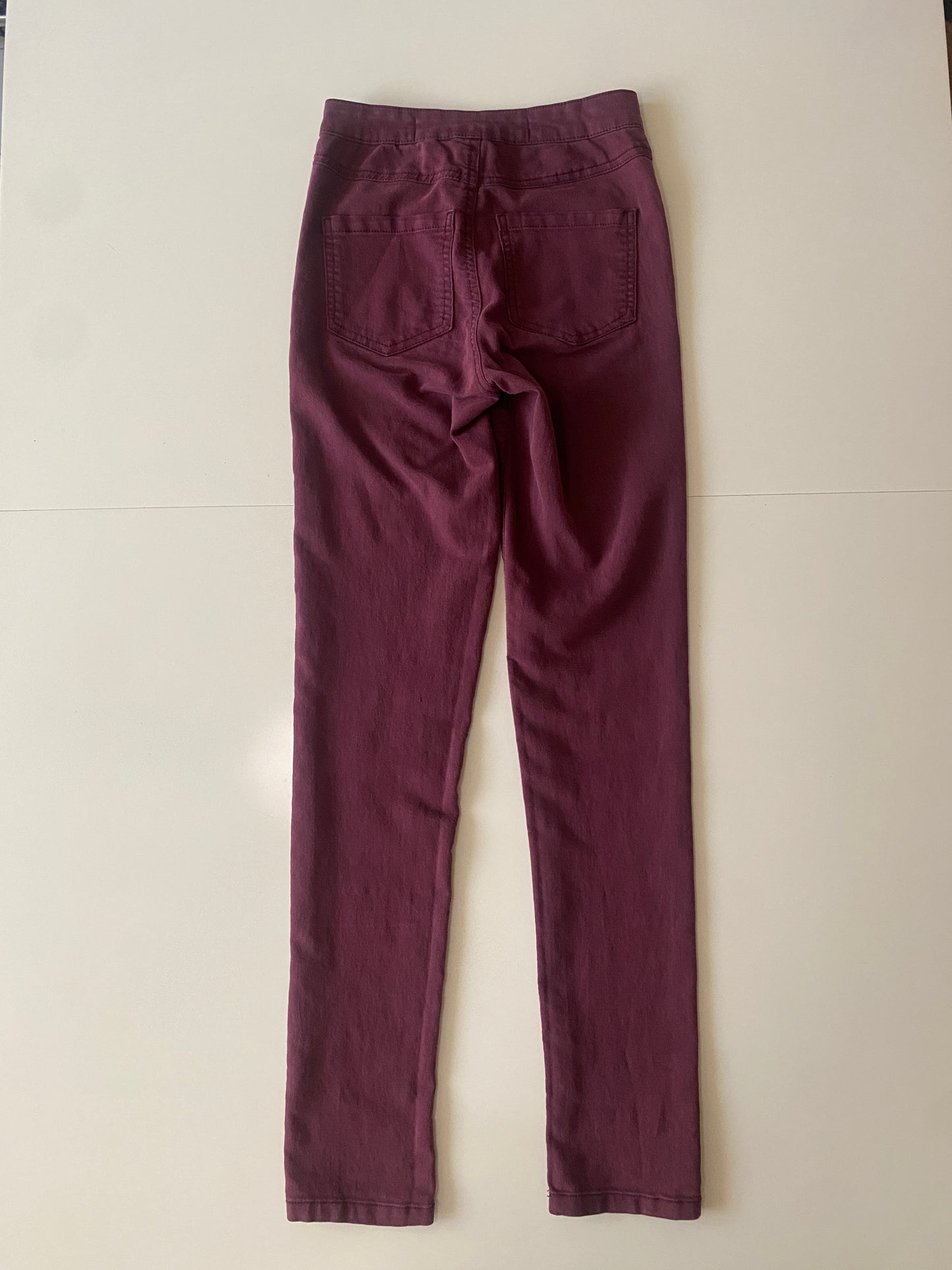 Jeggins color vino, Talla 2, S, Mujer