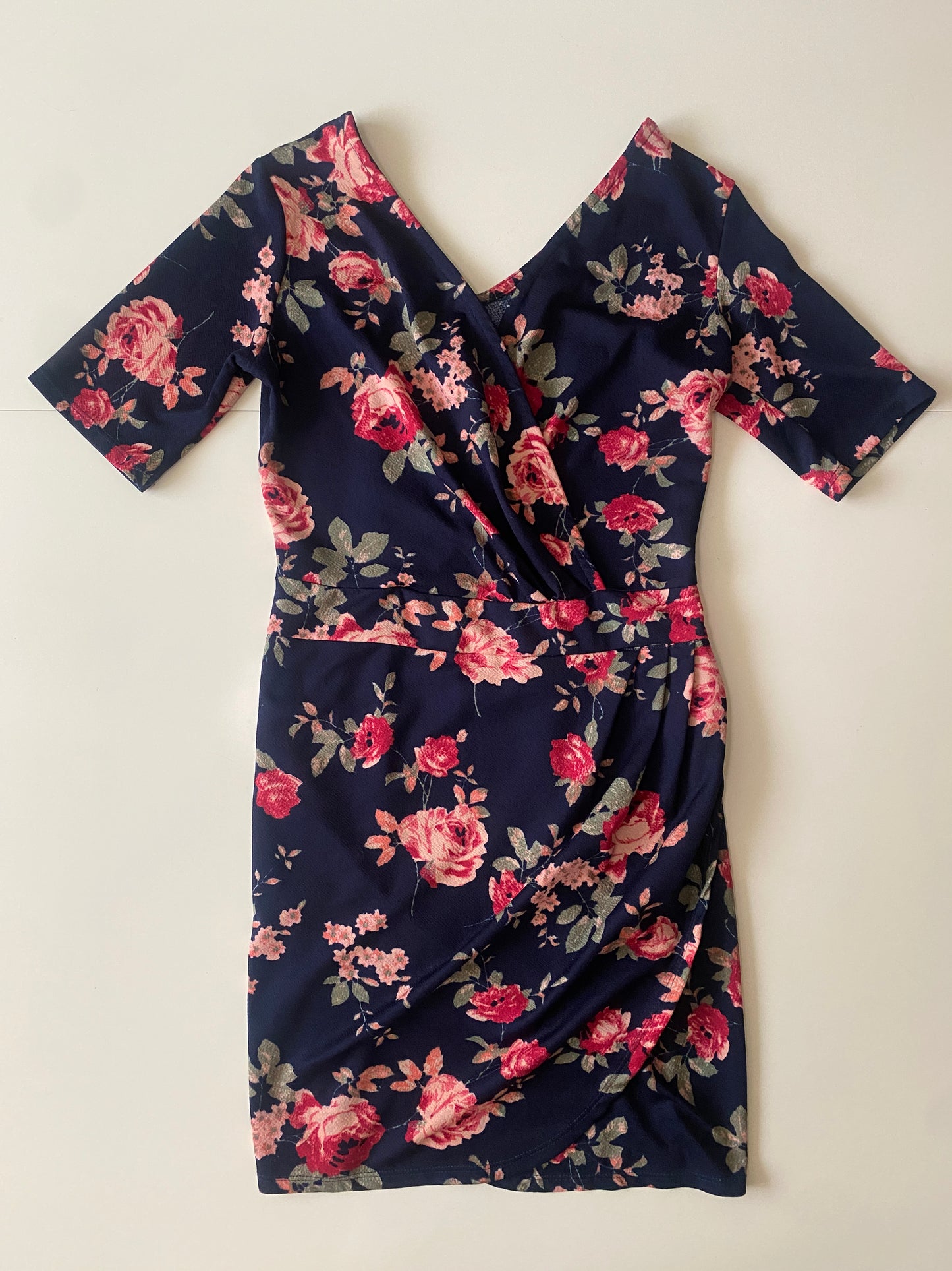 Vestido estampado de flores, Talla S, Mujer