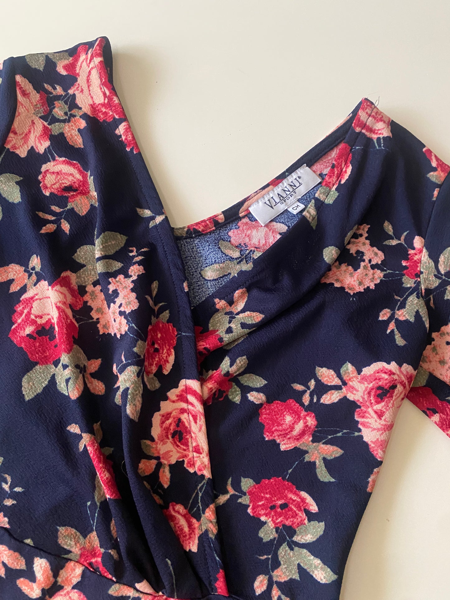 Vestido estampado de flores, Talla S, Mujer