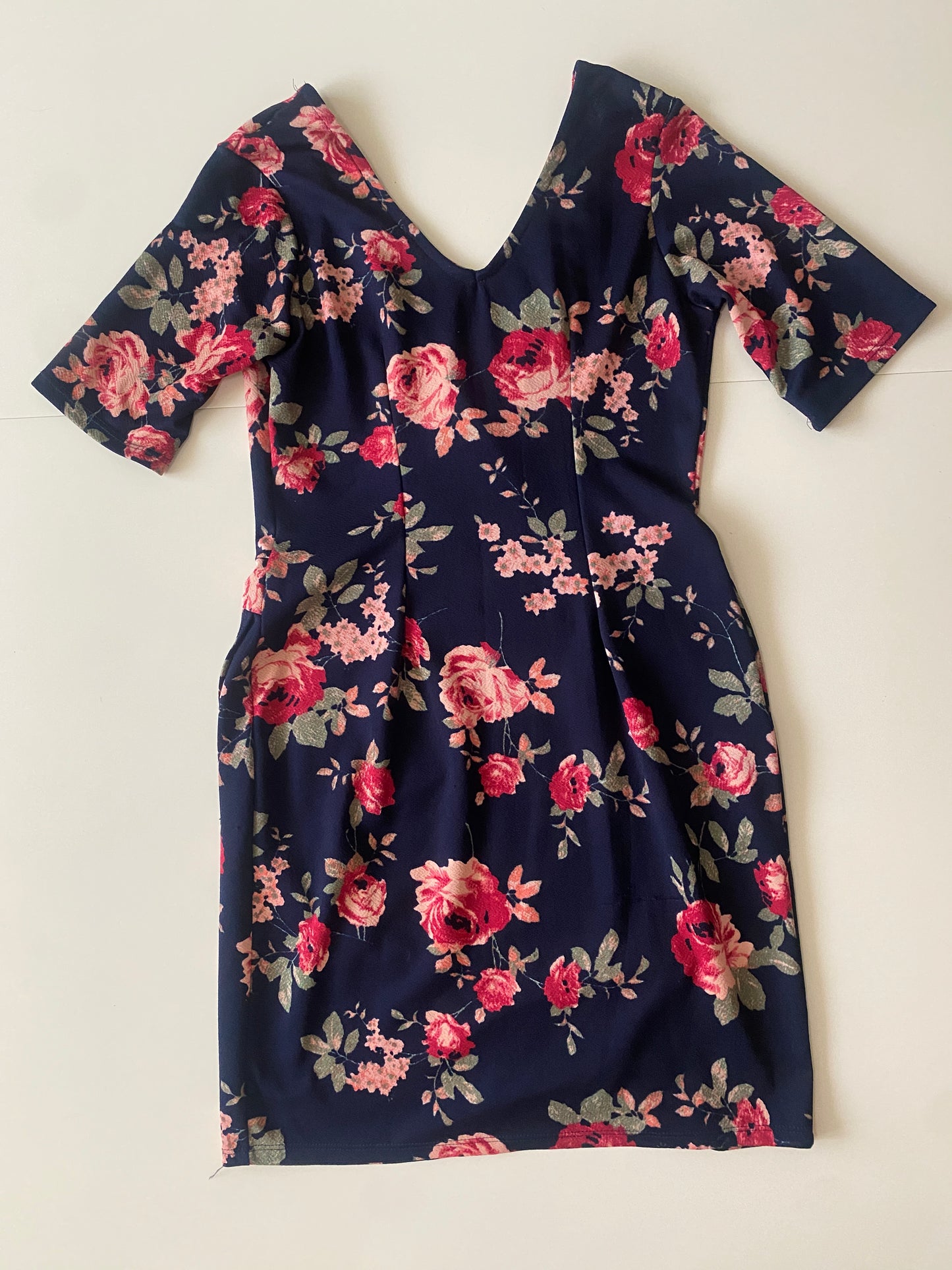 Vestido estampado de flores, Talla S, Mujer