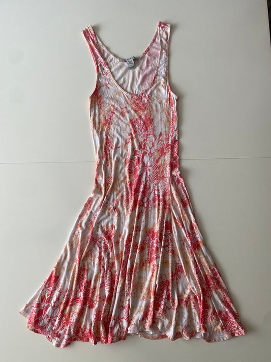 Vestido blanco estampado, Talla S, Mujer80