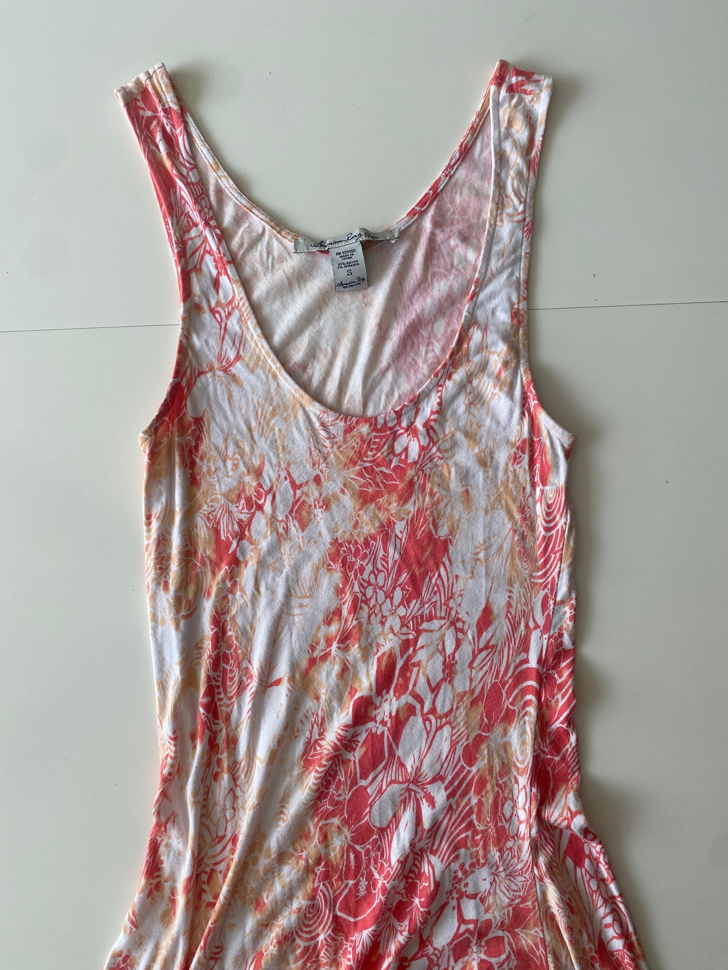 Vestido blanco estampado, Talla S, Mujer80