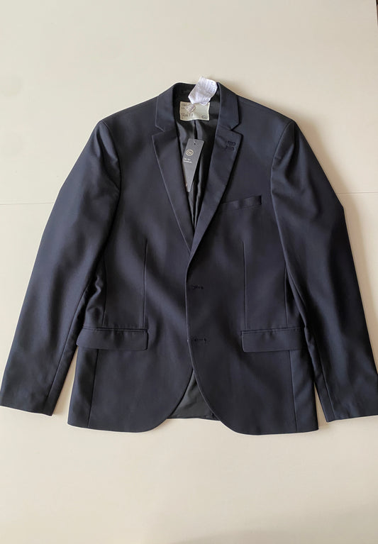 Traje completo azul grisaseo oscuro, Saco Talla M, Pantalones Talla 33, Hombre