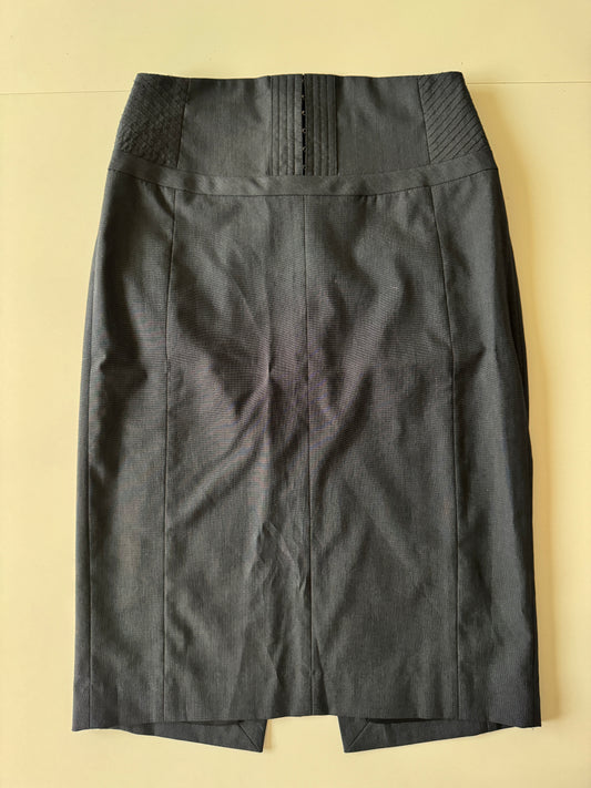 Falda ejecutiva, tiro alto, Talla 0Usa, Xs, Mujer