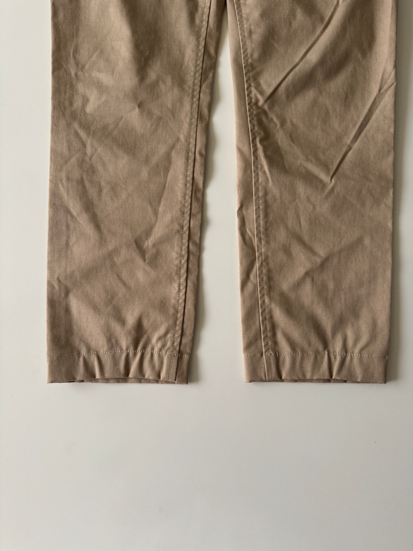 Pantalones beige de diseñador, Talla 8Usa, 10Uk, Mujer