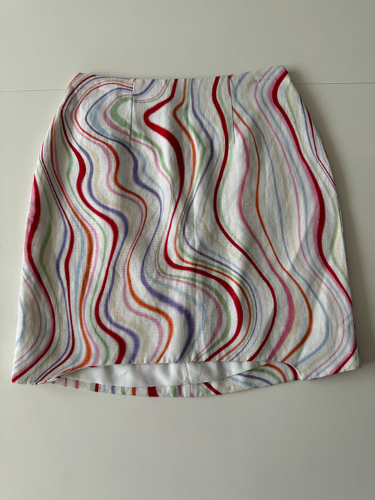 Minifalda estampada, Talla XS, Mujer