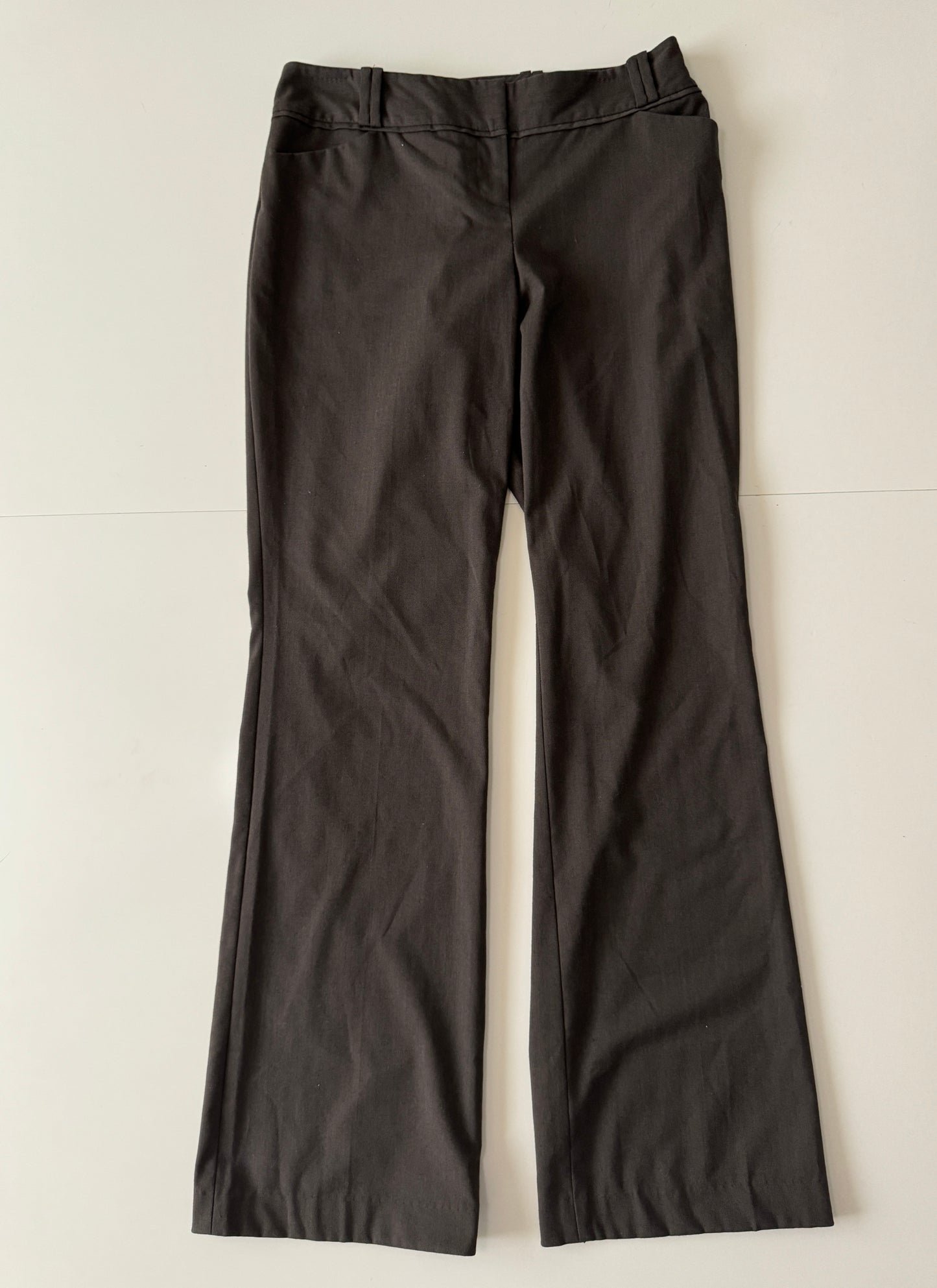 Pantalones cafe de vestir, Talla 27, Mujer