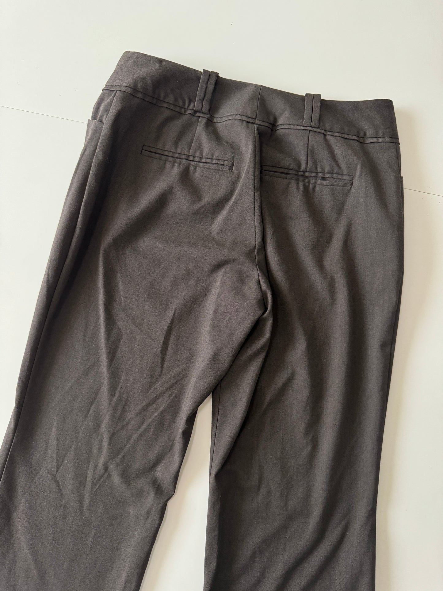 Pantalones cafe de vestir, Talla 27, Mujer