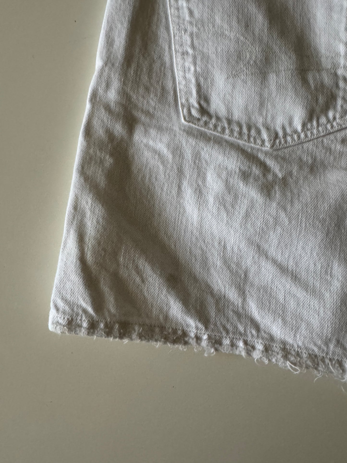 Shorts blancos, corto Baggy Mom Short, Talla 10, American Eagle, Mujer
