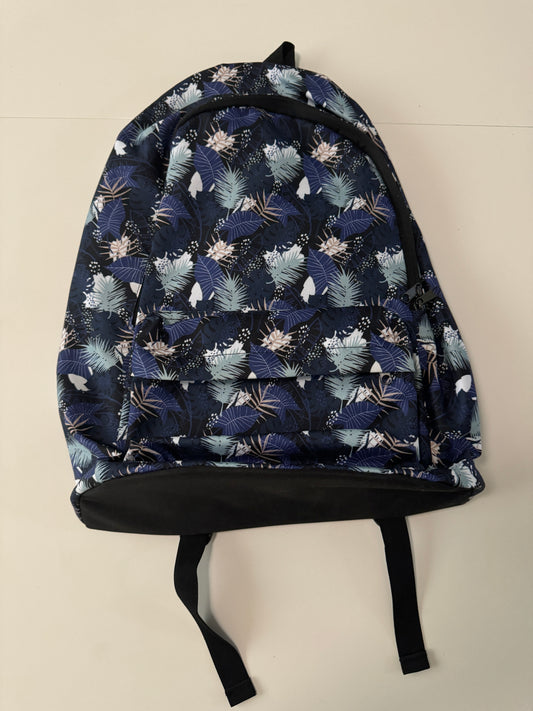 Mochila azul estampada, Unisex