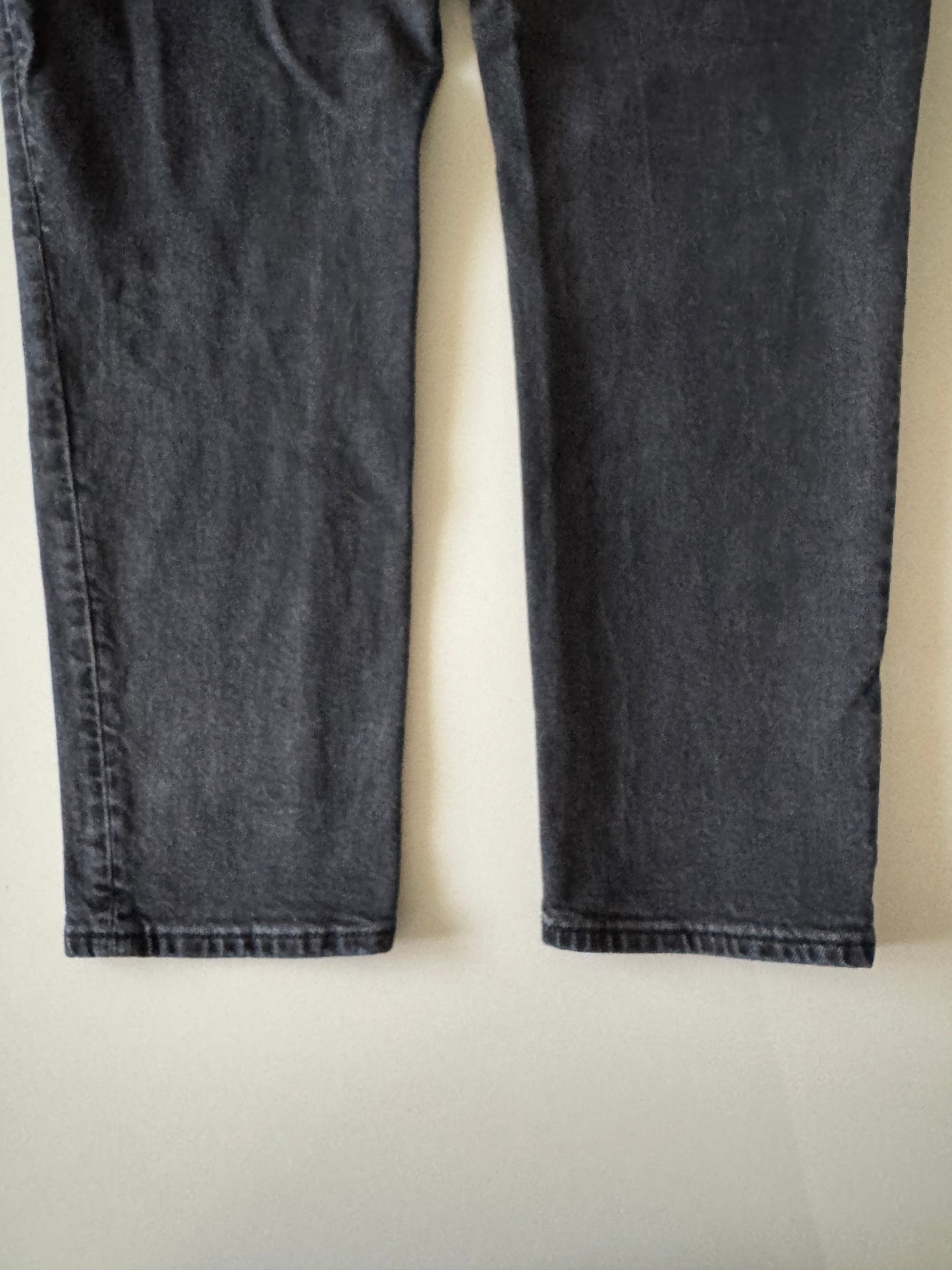 Jeans negros, tiro alto, Talla 10, H&M, Mujer