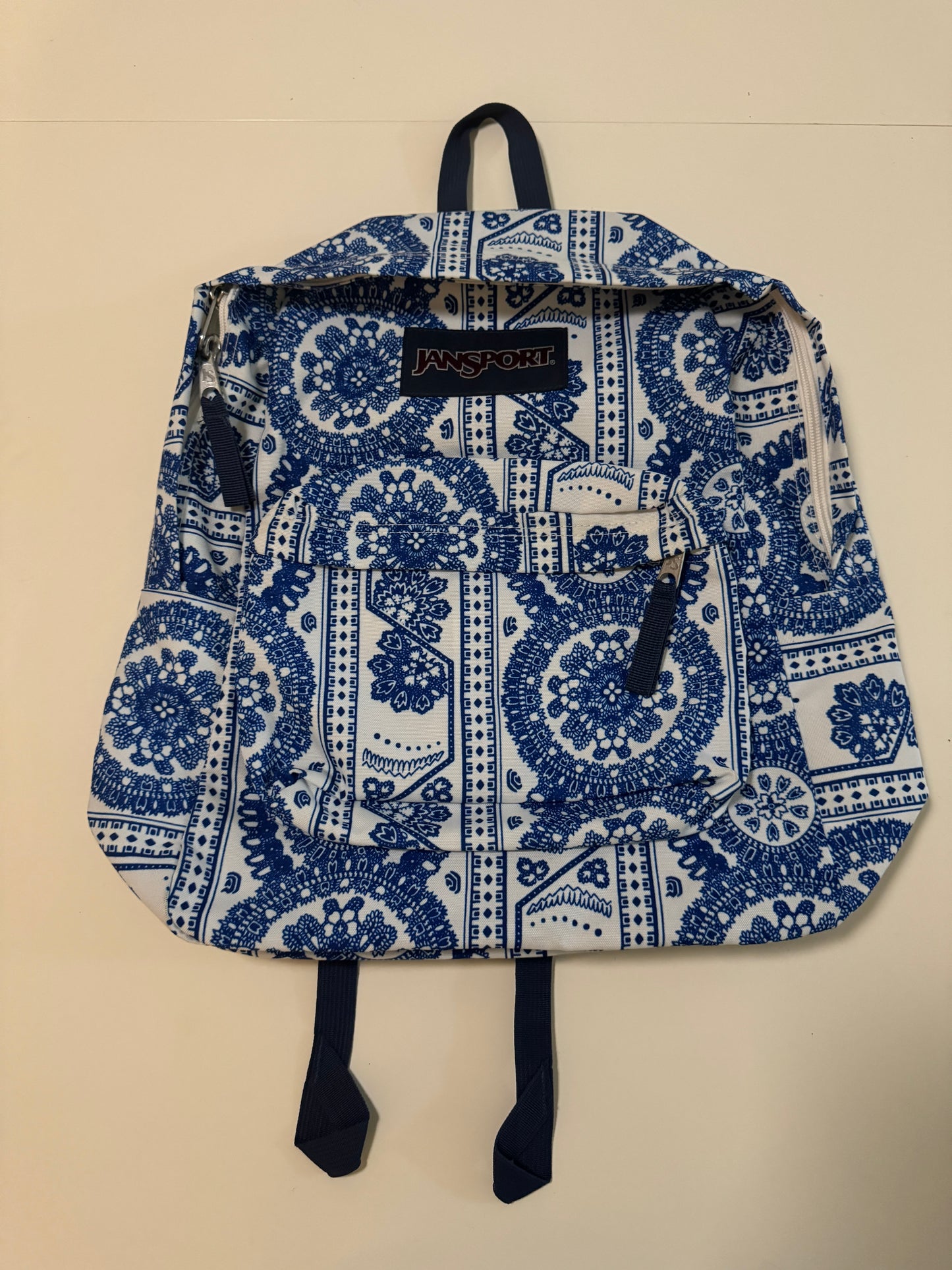 Mochila estampada azul