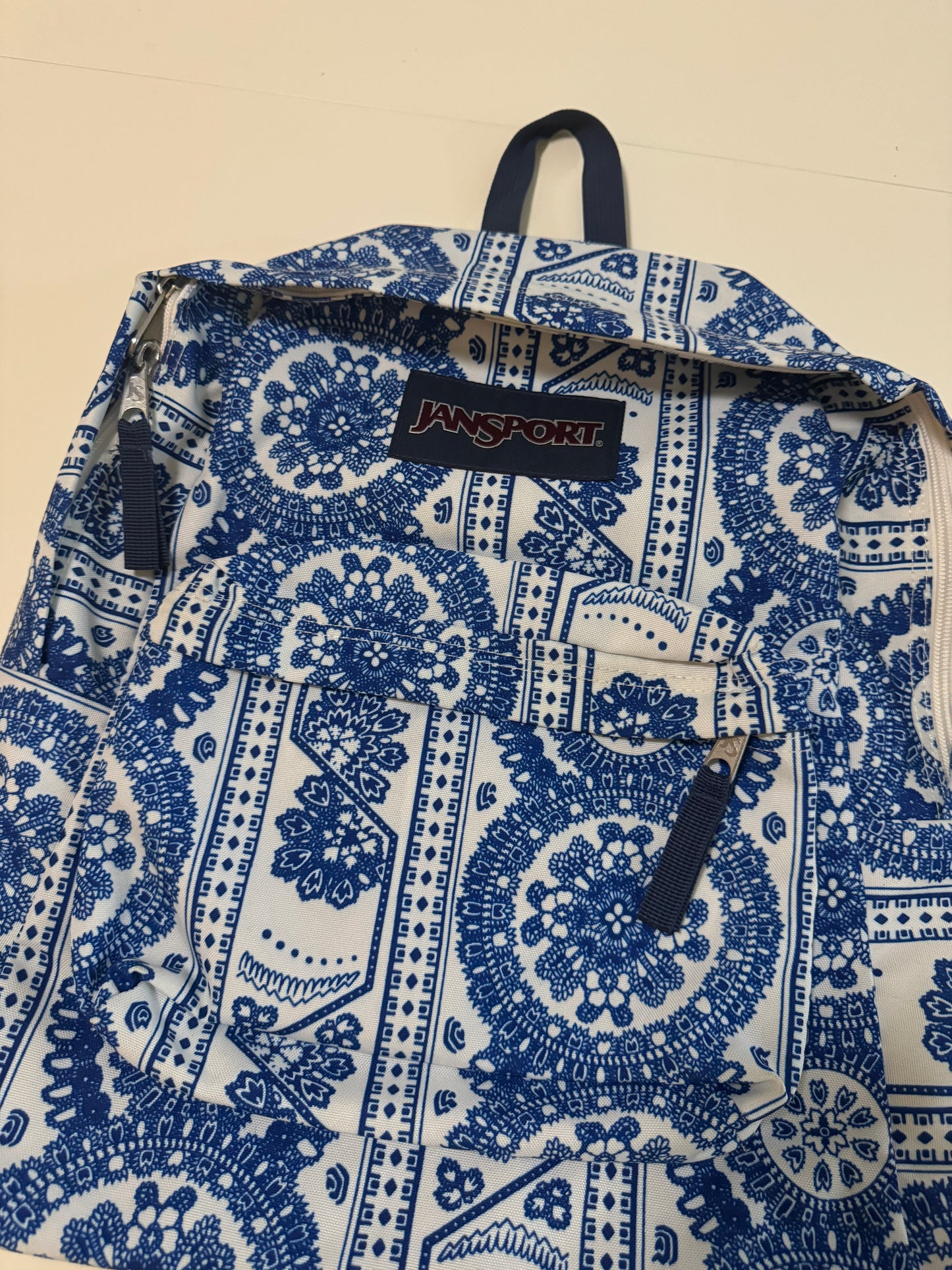 Mochila estampada azul