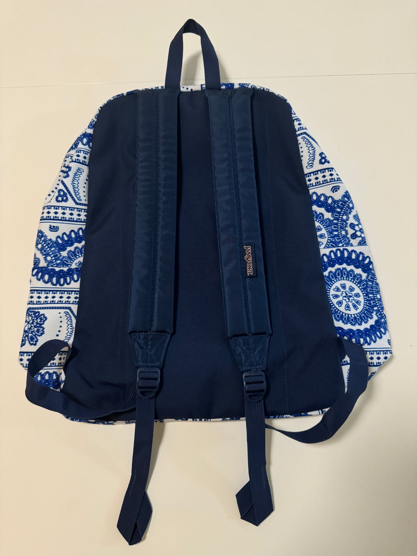 Mochila estampada azul