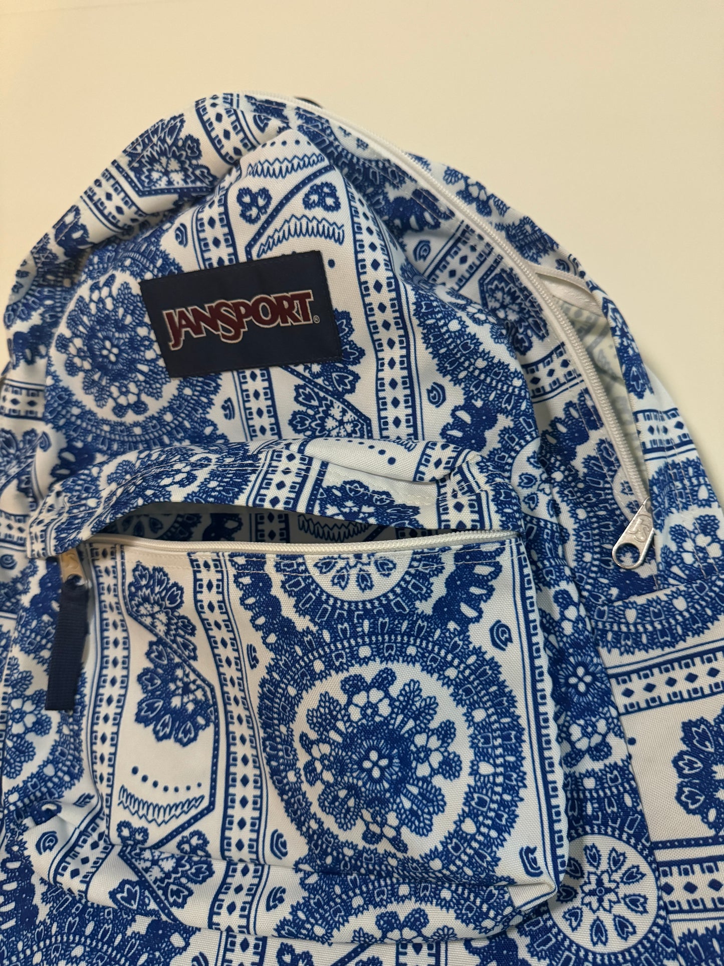 Mochila estampada azul