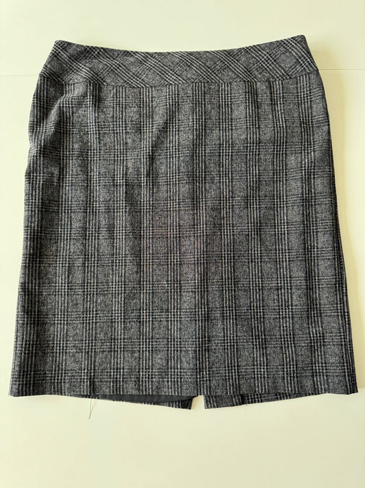 Falda ejecutiva cafe, Talla 36, L, Mujer