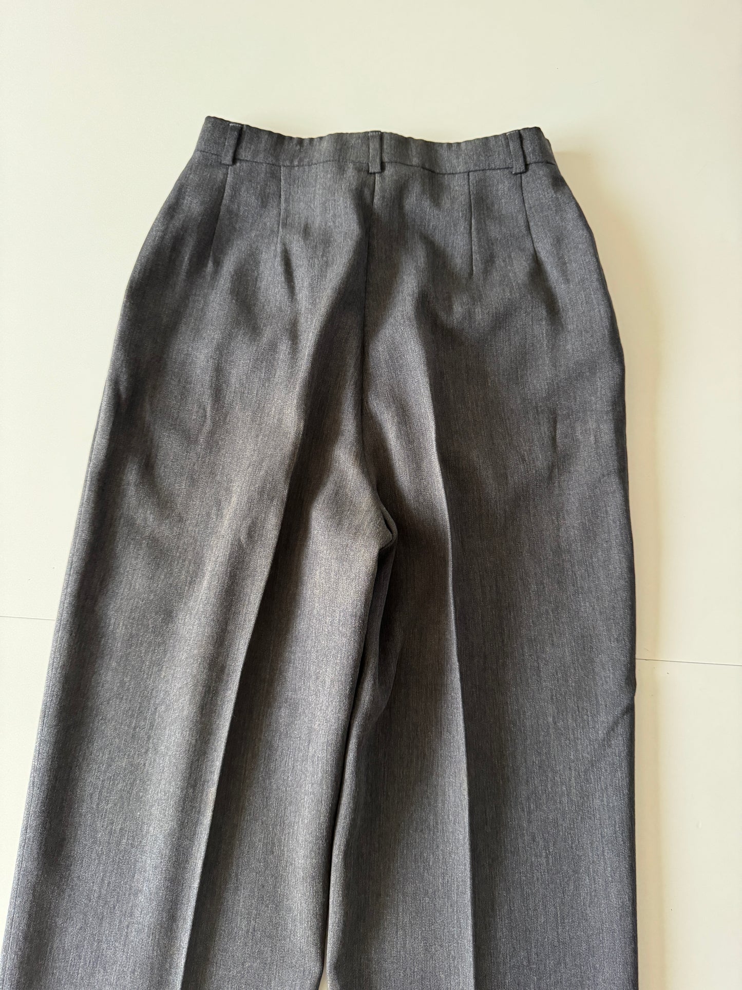 Pantalones de pinzas grises, Talla XS, Mujer